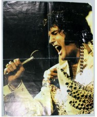 Poster 55x70cm Autografiado por Elvis Presley PSA/DNA