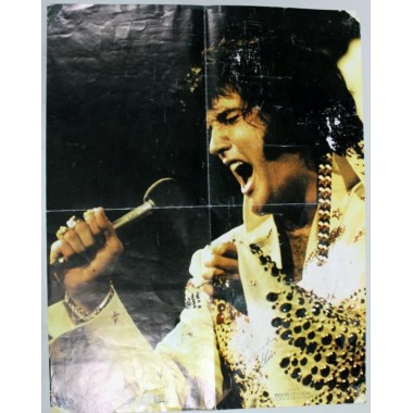 Poster 55x70cm Autografiado por Elvis Presley PSA/DNA