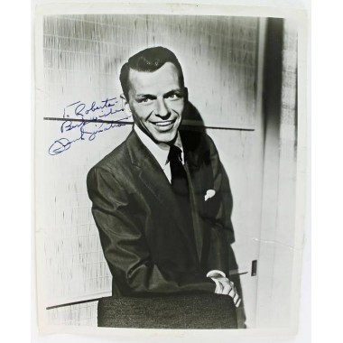 Fotografia 20x25cm Autografiada por Frank Sinatra PSA/DNA